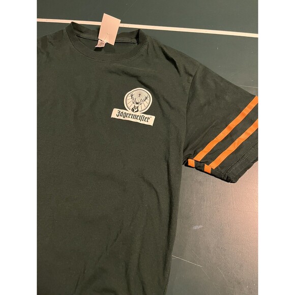 Jäegermeister Short Sleeve T-Shirt MEDIUM Alcohol Merch Bar Shots Party Zero F’s - Picture 1 of 7